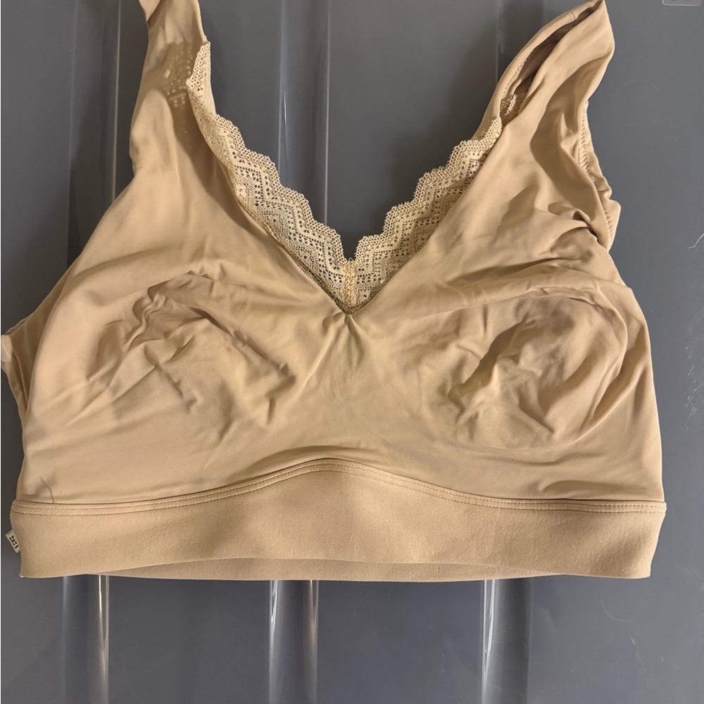 Harper Wilde Bliss Lace bralette in beige